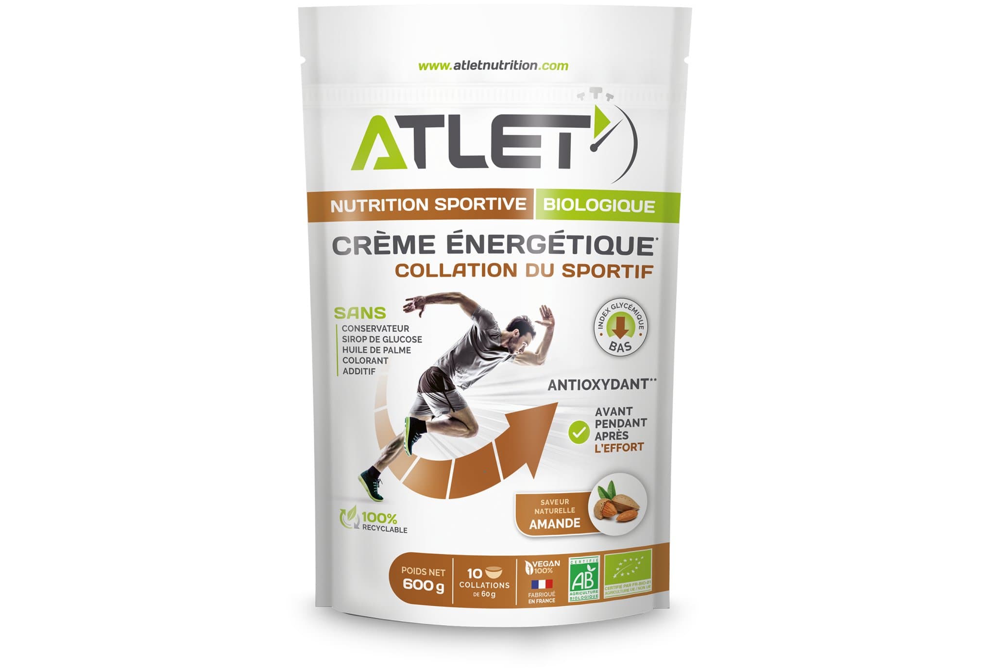 Atlet Crème Énergétique - Amande