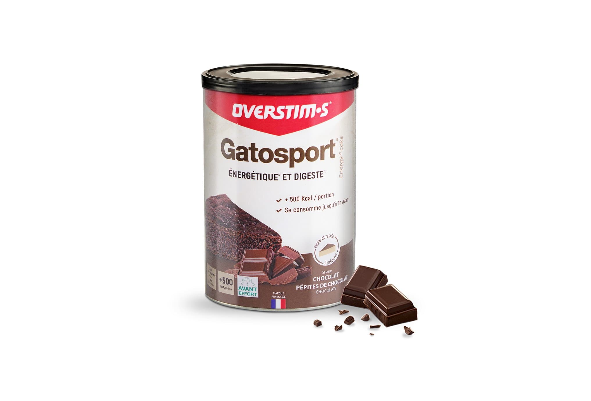 OVERSTIMS Gatosport 400 g - Chocolat/pépites de chocolat